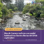 Ríos de Cuenca vuelven a su caudal habitual tras fuertes lluvias del 29 de septiembre
