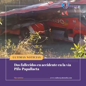 Dos fallecidos en accidente en la vía Pifo-Papallacta